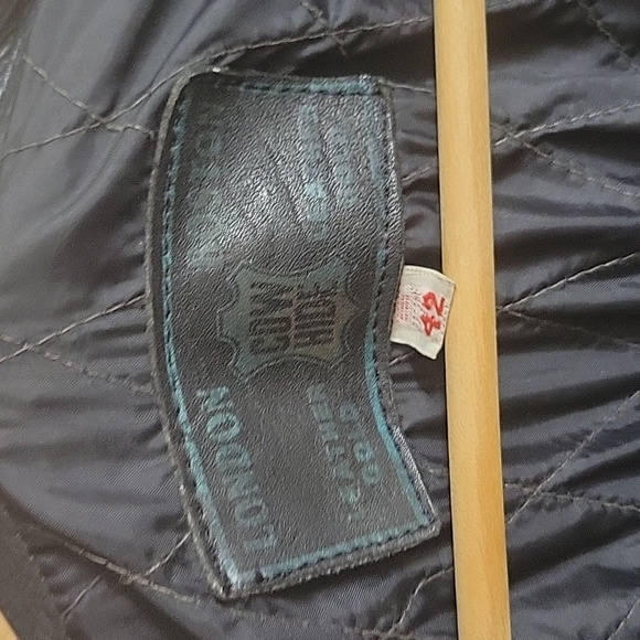 London Boston Leather Gold 100% Leather Moto Biker Jacket - Picture 2 of 9